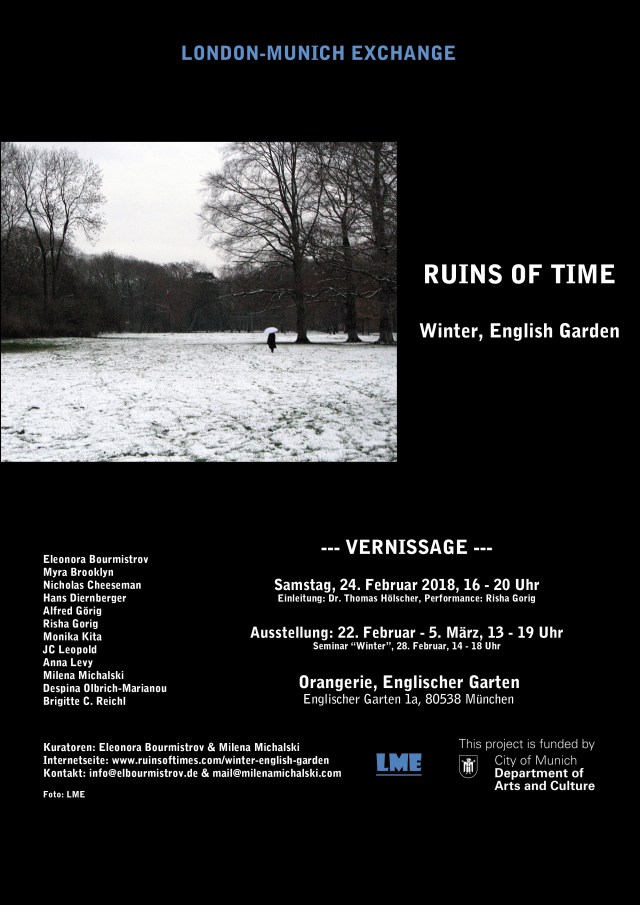 Poster Winter-English Garden